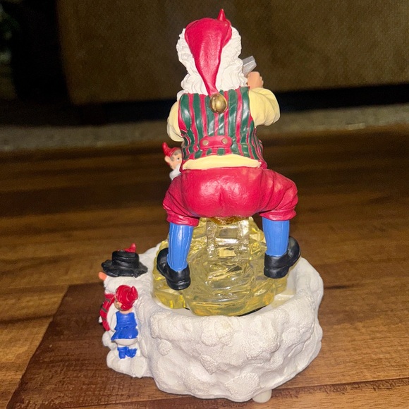 ABC ~Vintage Santa Claus Musical (8 Songs) Lighted Merry Christmas Ice Carving - Picture 7 of 15